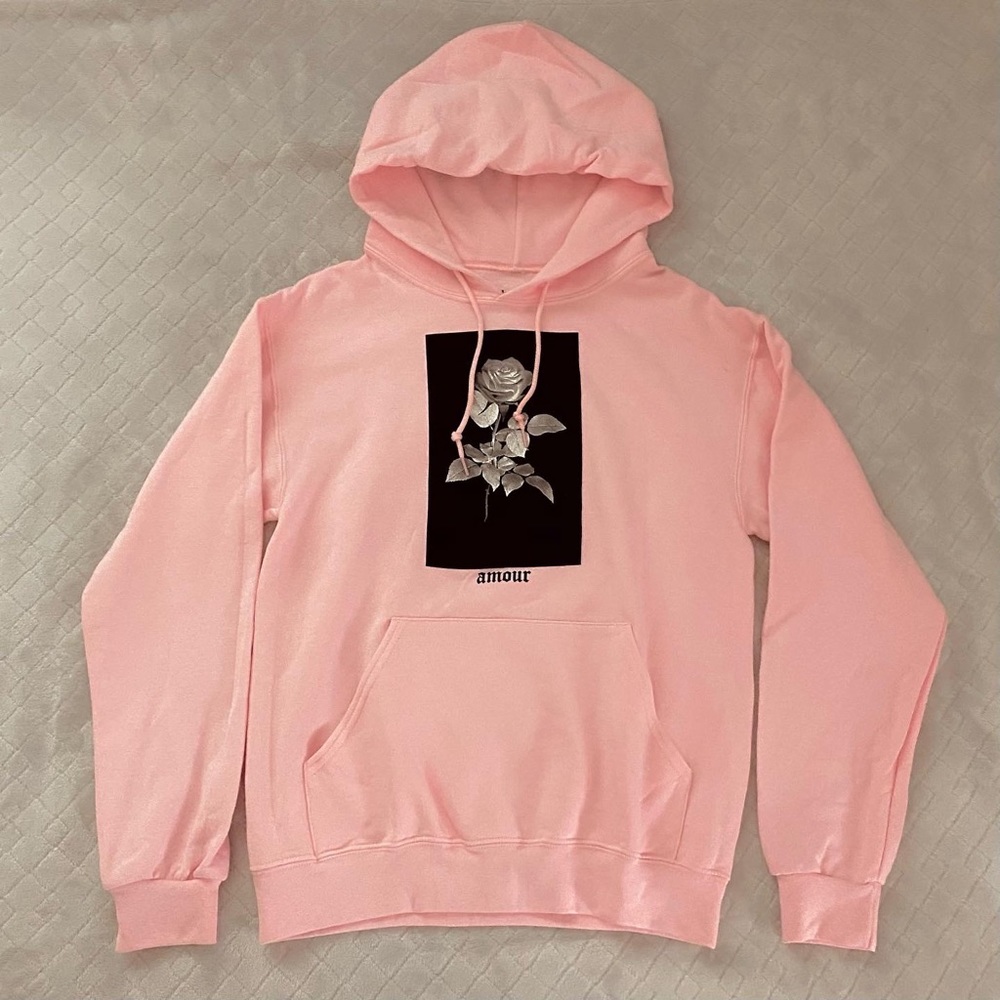 Pink Amour boyfriend hoodie